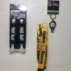 NFL Steelers Black and Gold Fan Accessory Set